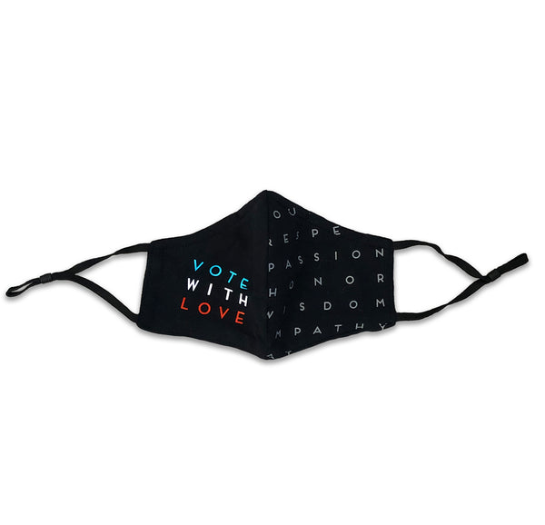 Vote With Love Mask